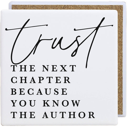Trust Next Chapter Ceramic Coaster