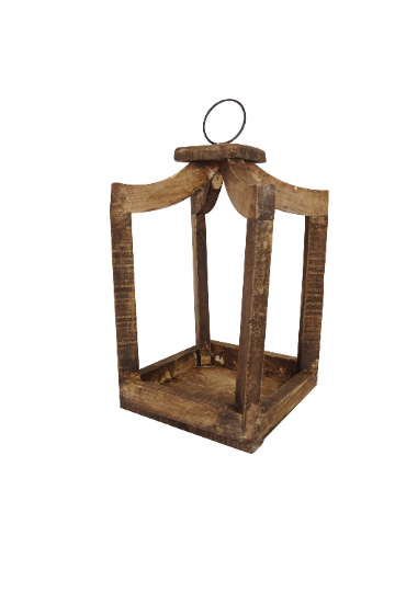 Canopy Farmhouse Wood Lantern