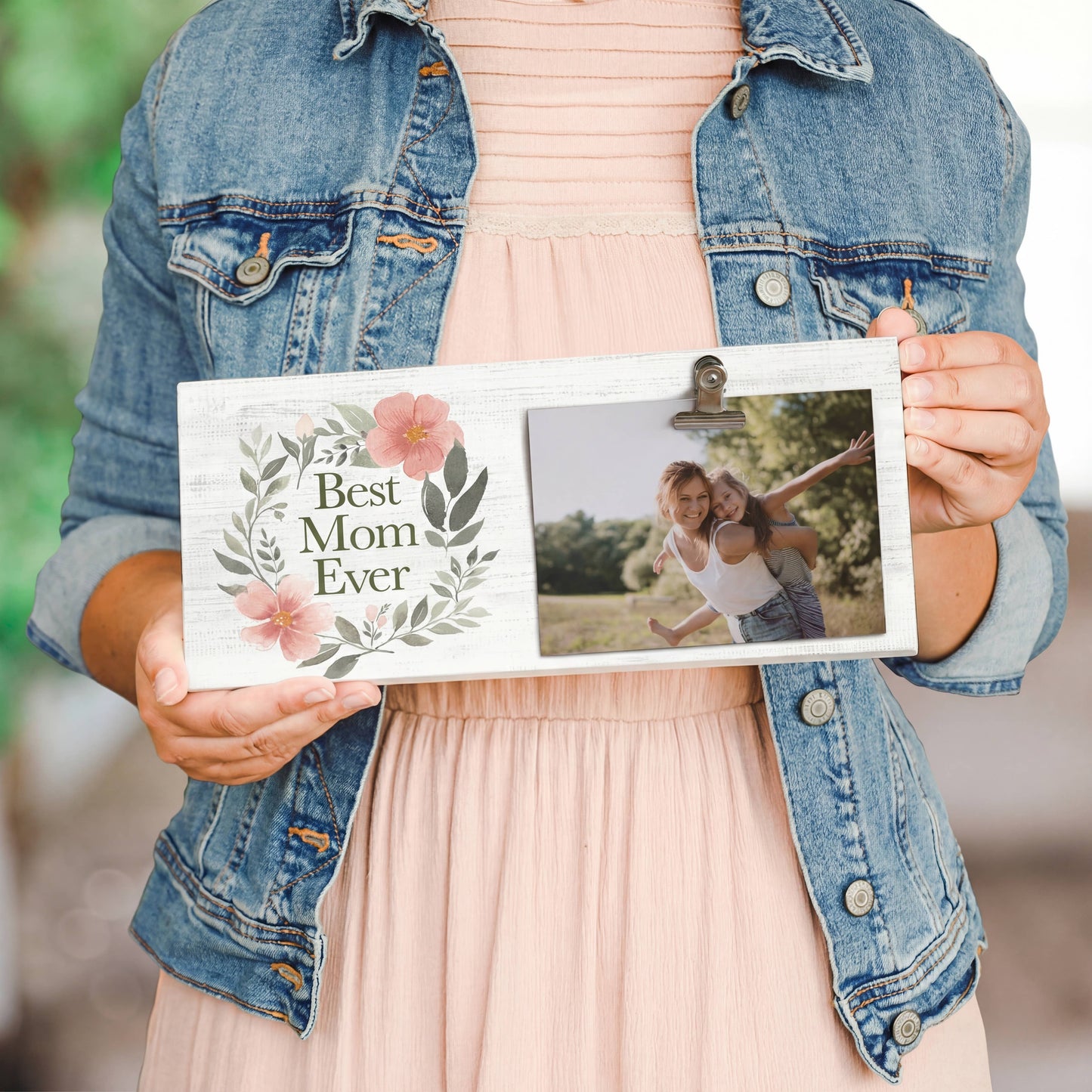 Best Mom Floral Wreath - Picture Clips