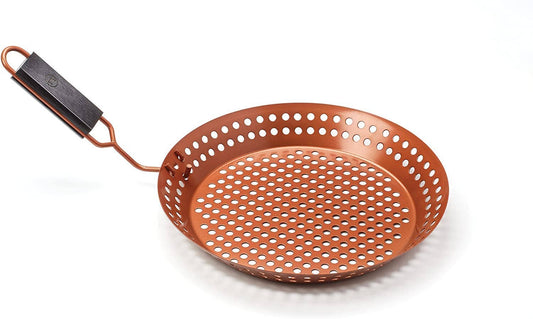 Grill Skillet with Removable Handle, Copper, 12"