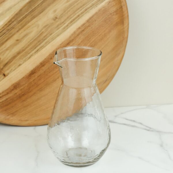 Hammered Glass Carafe