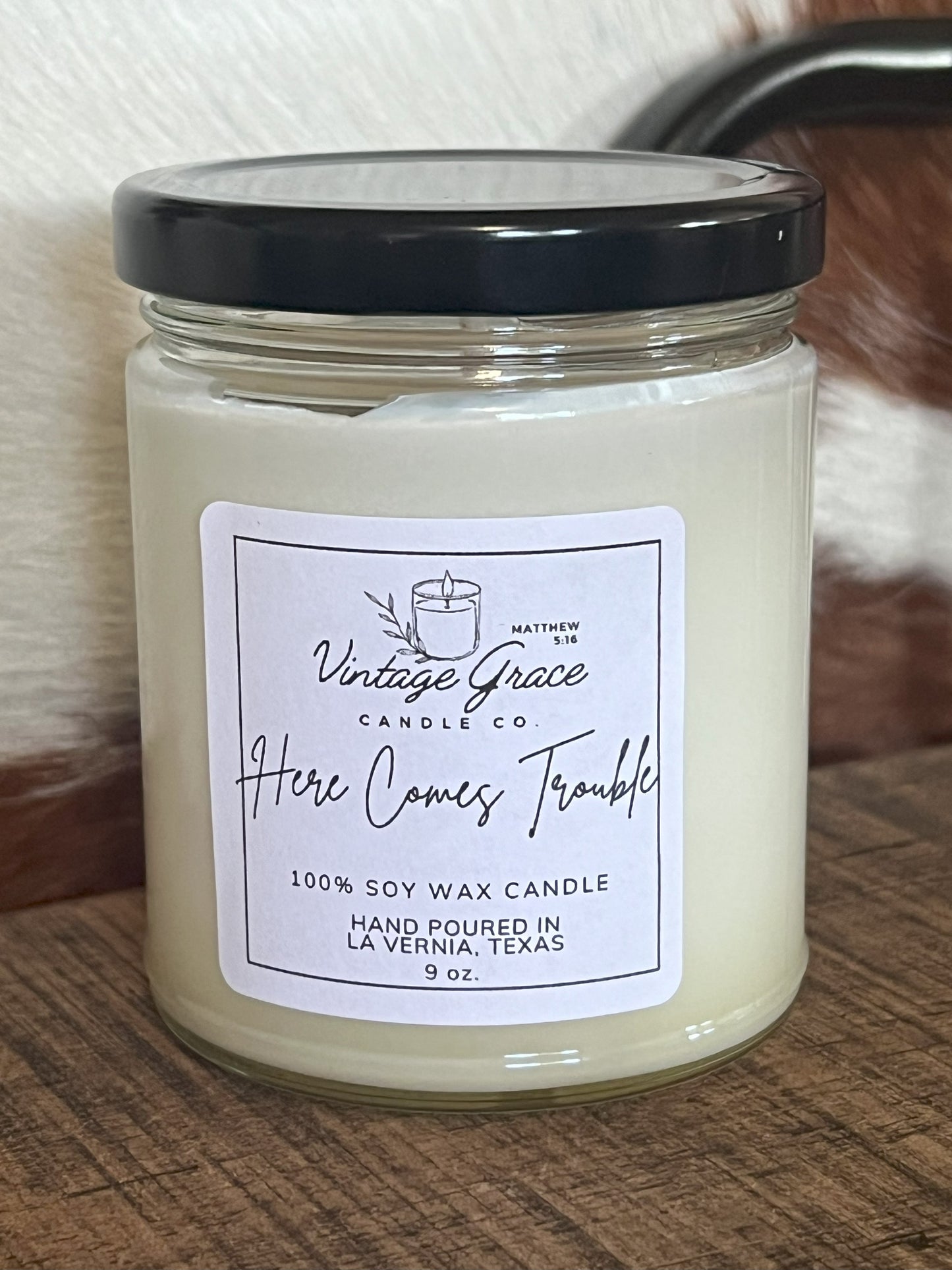 Here Comes Trouble Soy Candle