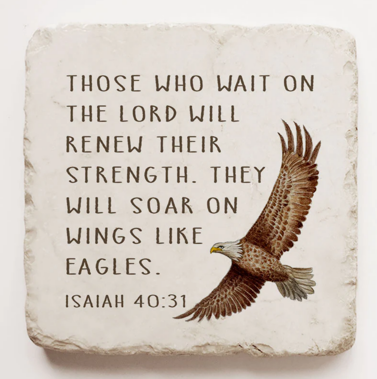 Isaiah 40:31 Stone with Stand