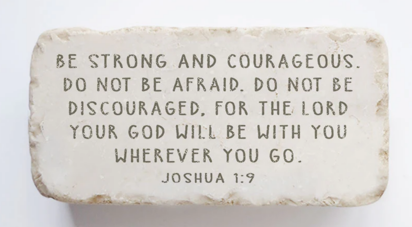 Joshua 1:9 Half Block