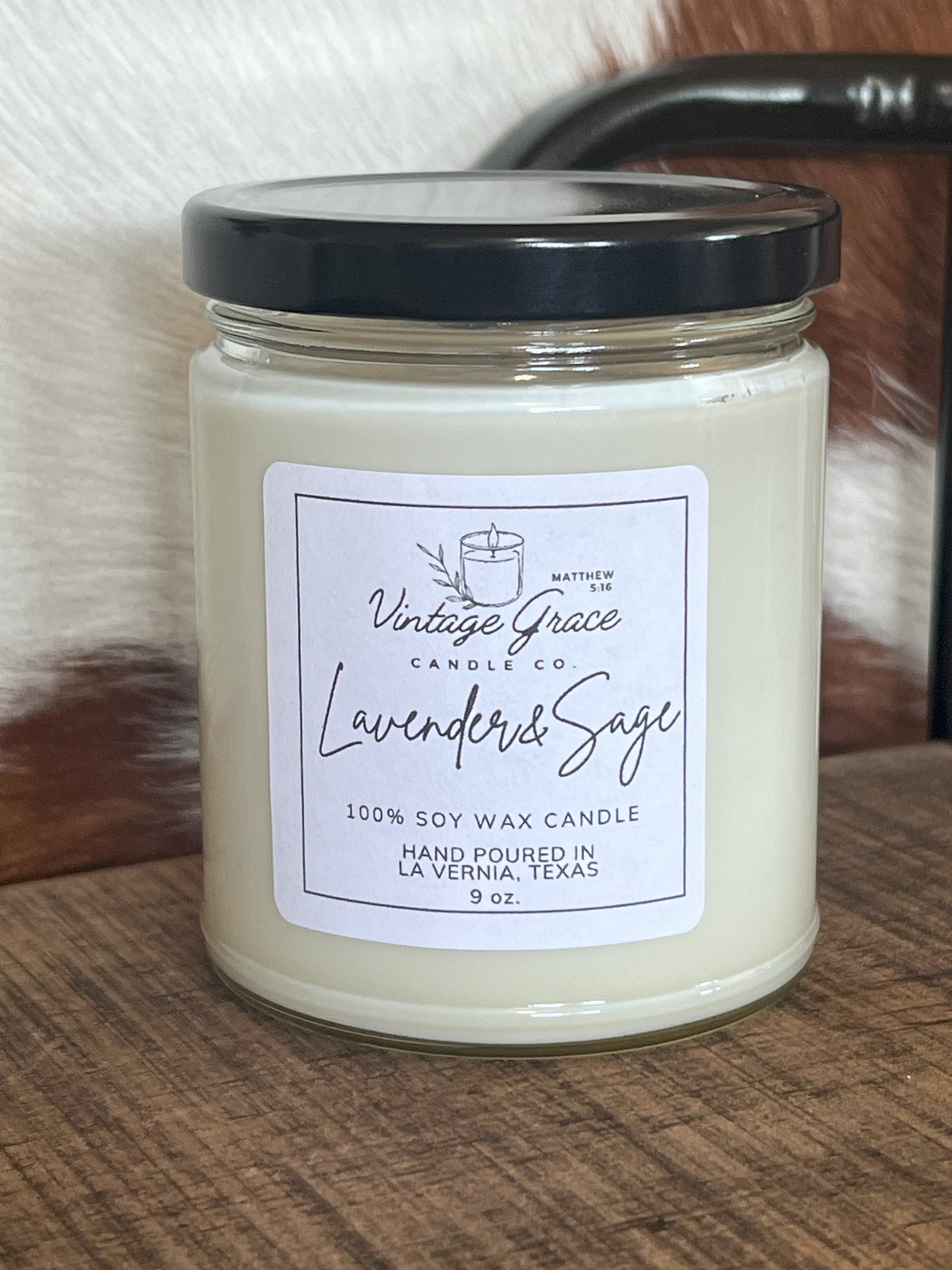 Lavender & Sage Soy Candle