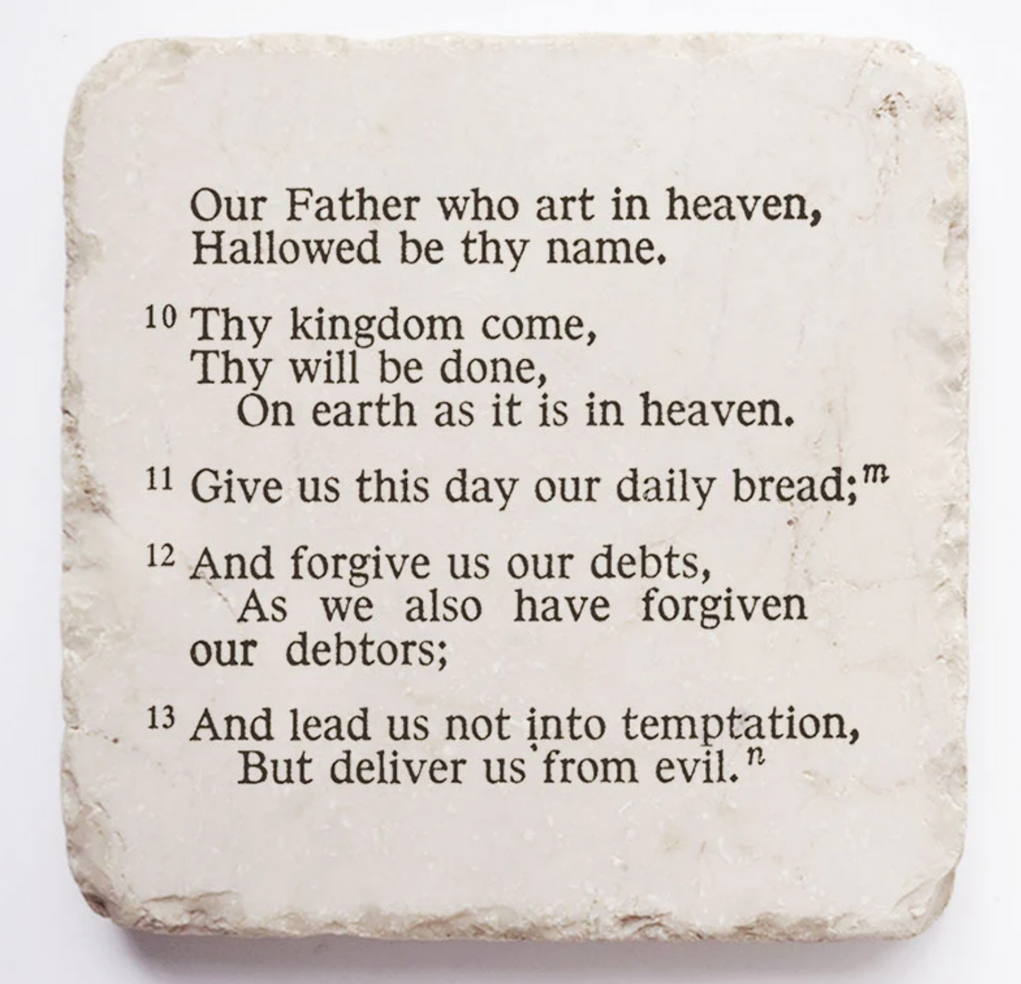 The Lord's Prayer Stone with Stand