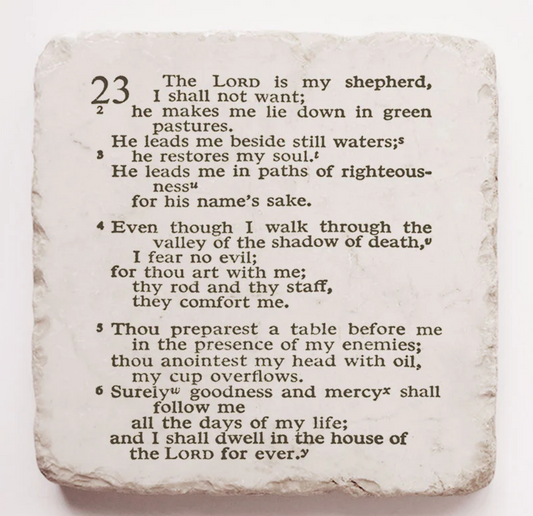 Psalm 23 Stone with Stand