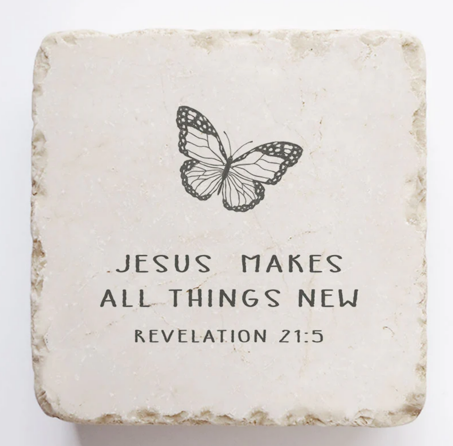 Revelation 21:5 Stone with Stand