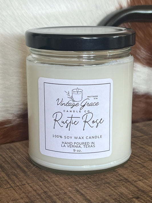 Rustic Rose Soy Candle