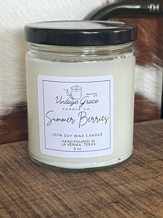 Summer Berries Soy Candle